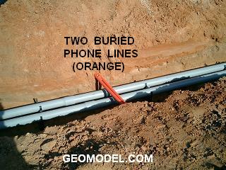 Two Orange Phone Lines
